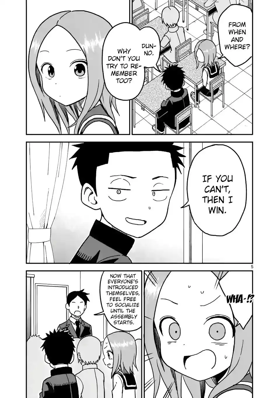 Karakai Jouzu no (Moto) Takagi-san Chapter 100 5